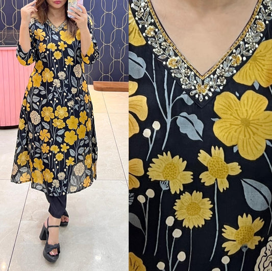 Pure russian silk Coord set -1404