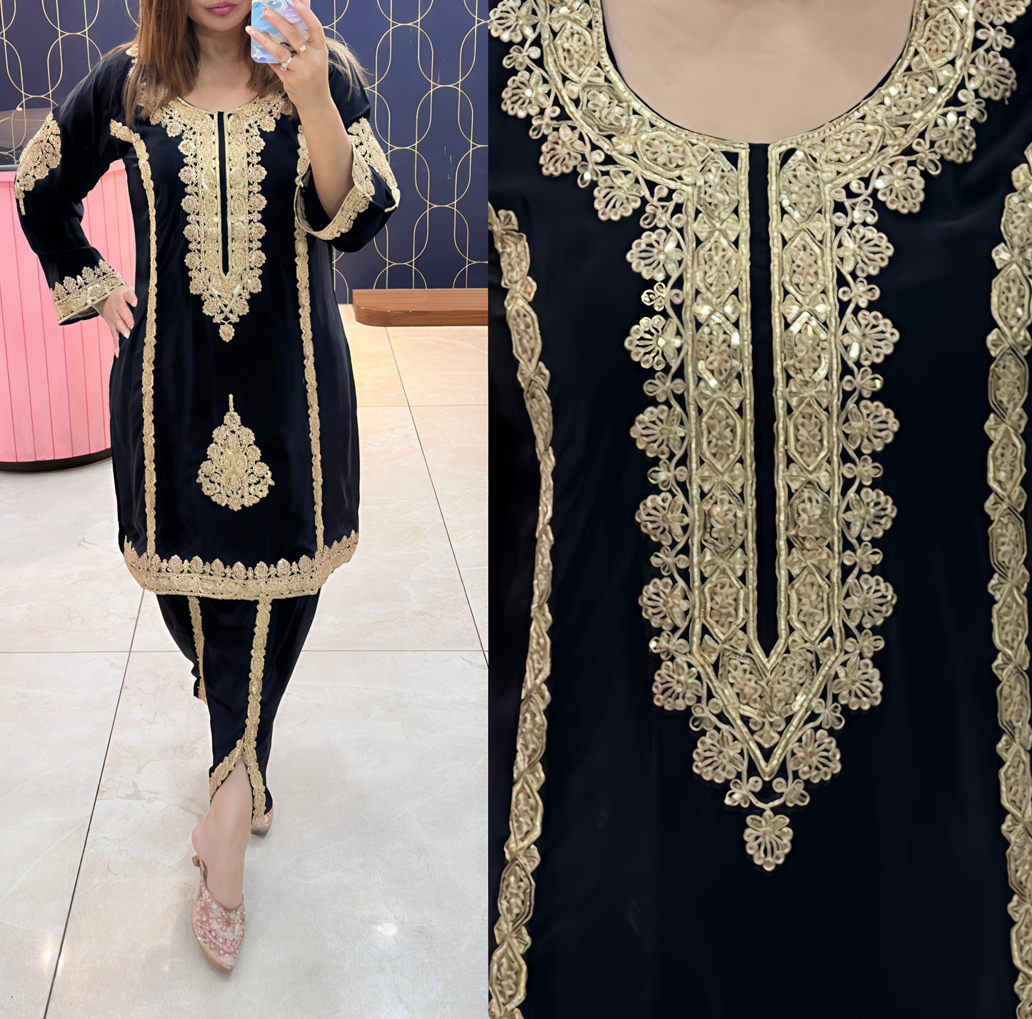 Cord Set With Dhoti and tulip pants