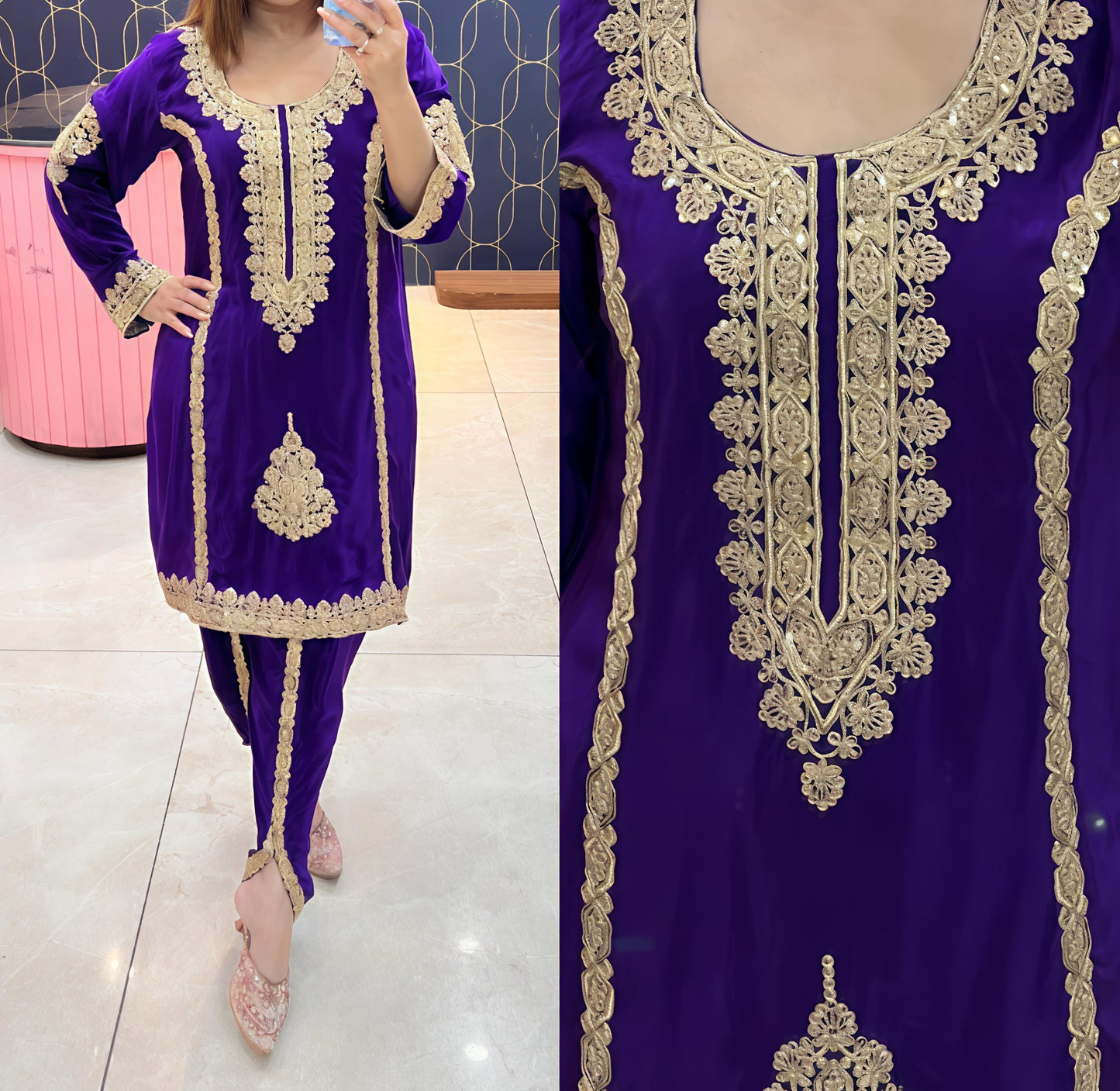 Cord Set With Dhoti and tulip pants