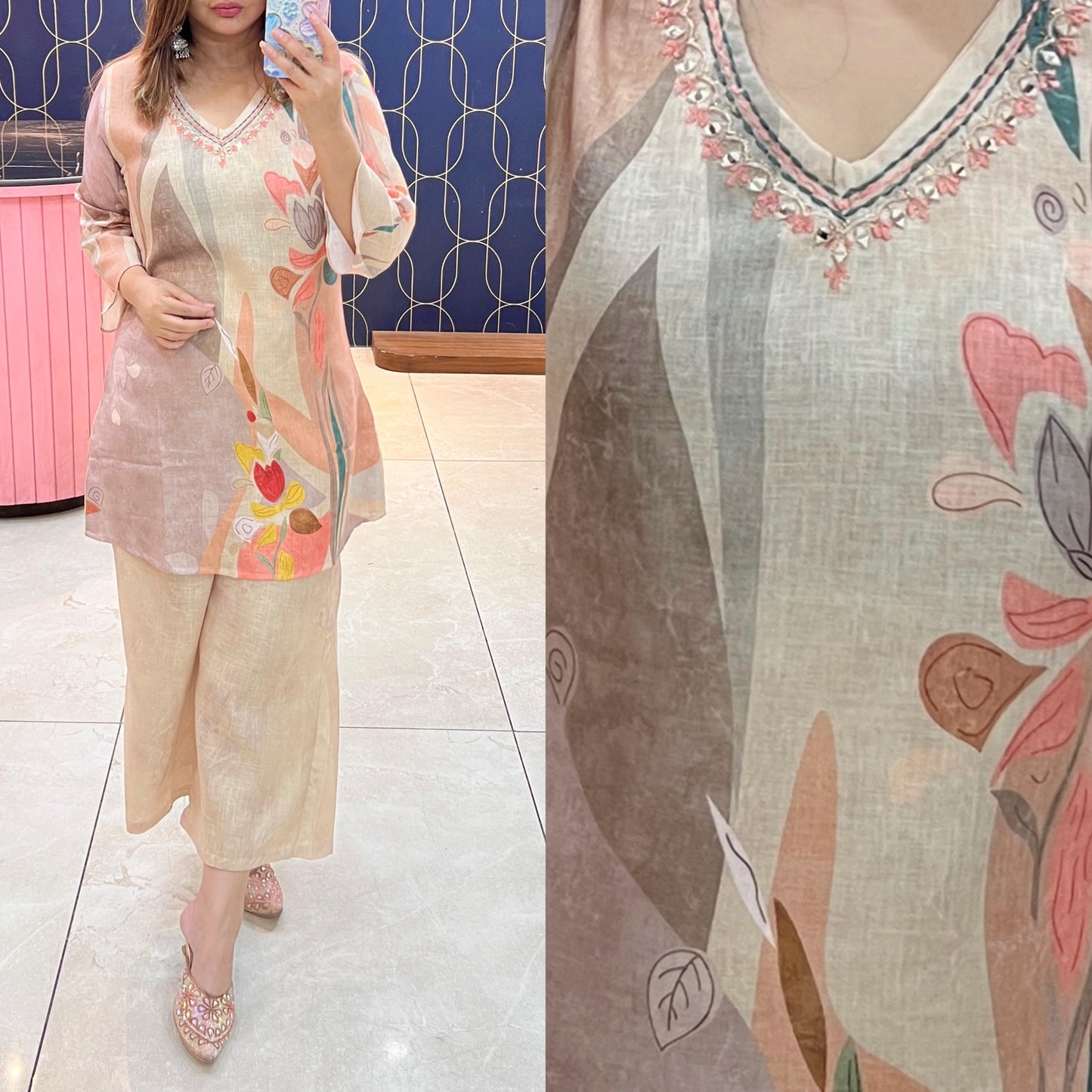 Cotton flex coord set -1419