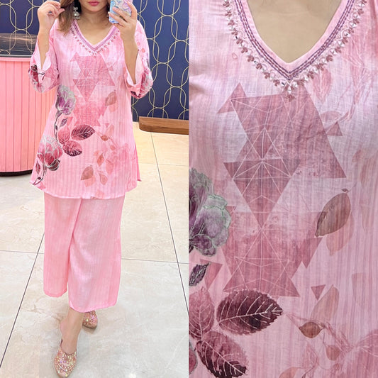 Cotton flex coord set - 1420