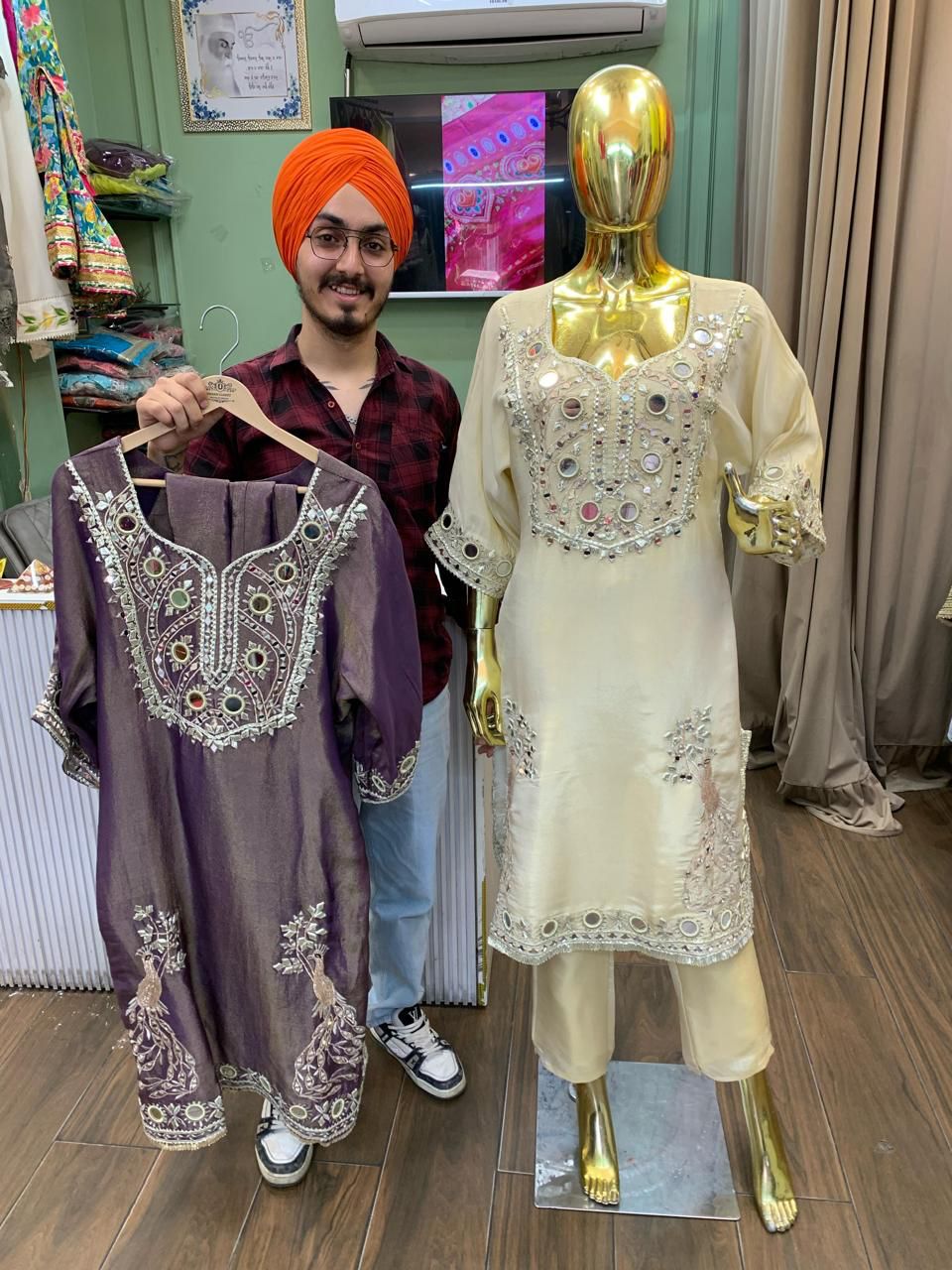 Tissue Shimmer Choga Set 1195