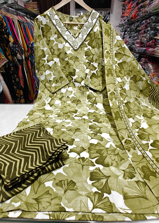 Beautiful 3 pc printed suit with dupatta