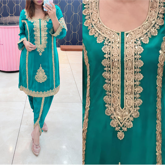 Cord Set With Dhoti and tulip pants