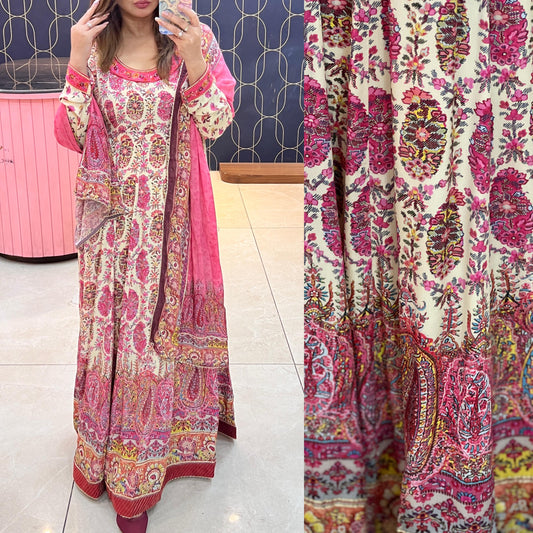 Pure crepe indo western 2 pc