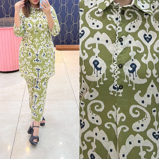 Pure Cotton Ikkat print 1398